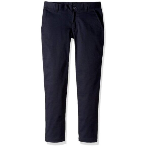 Classroom 51652A Girls Adjustable Waist Stretch Skinny Leg Pant Navy - Picture 1 of 1